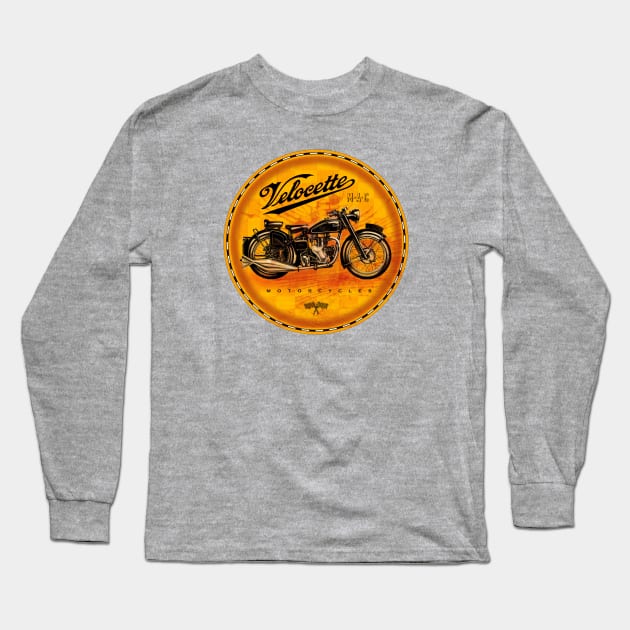 Velocette (amber) Long Sleeve T-Shirt by Midcenturydave